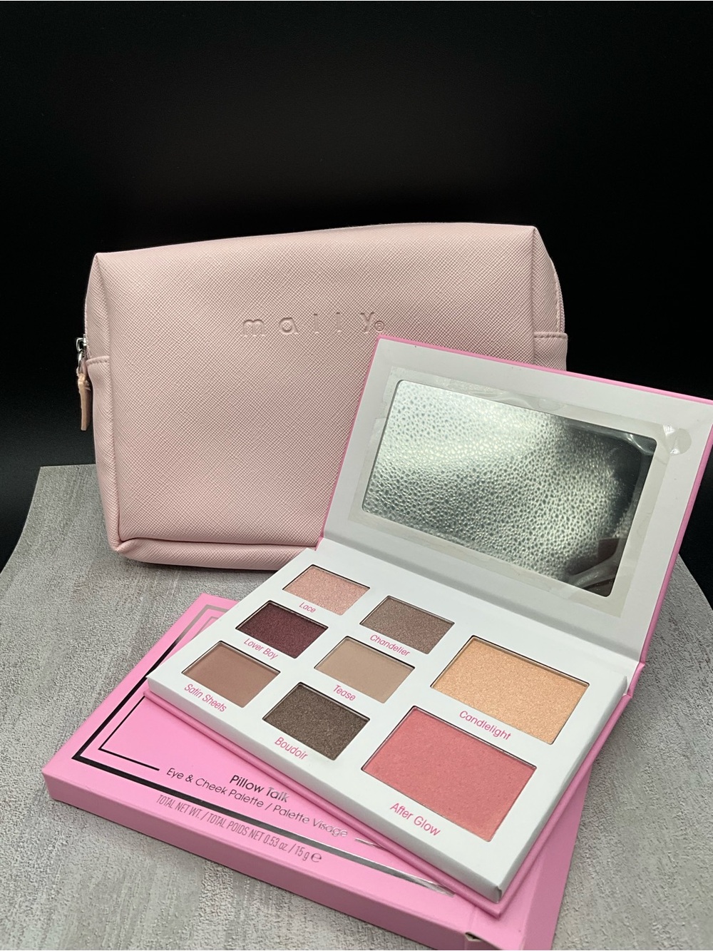 Mally beauty Pillow Talk Eye & Cheek Palette with bag